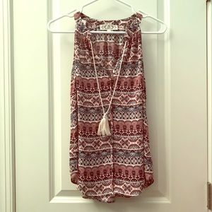 Aztec pattern blouse